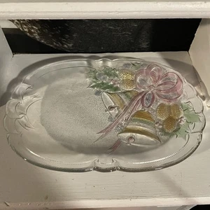 Vintage Mikasa Celebrations HOLIDAY BELLS Christmas / Holiday Candy Dish Tray - Picture 1 of 5