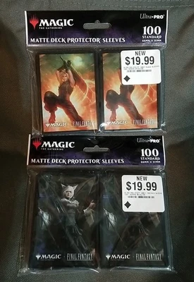Ultra Pro Magic Final Fantasy Sleeves 100CT Cloud Ex-SOLDIER & Y'shtola NEW MTG - Image 1 of 2