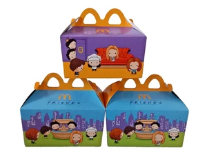 MCDONALDS DEUTSCHLAND 6 STÜCK LEERE GEBRAUCHTE FRIENDS MENU BOXEN 2025  KONVOLUT - Foto 1 di 9