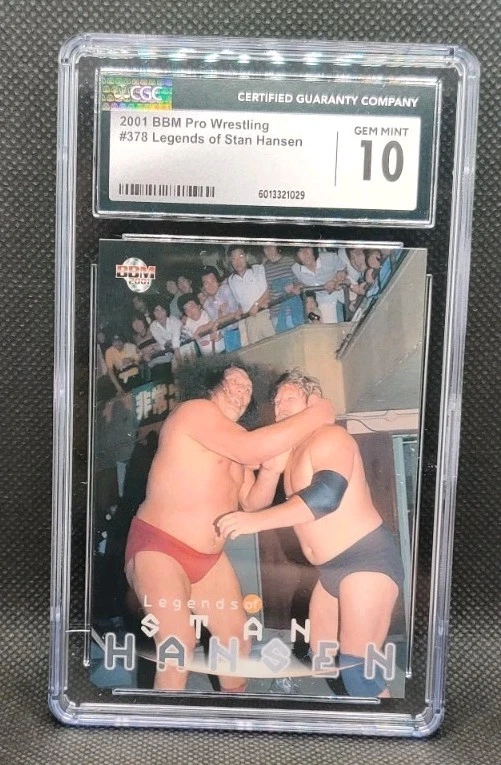 Tarjeta de lucha libre 2001 BBM Pro Wrestling #378 Stan Hansen Andre The Giant CGC 10 Foto 1 de 2