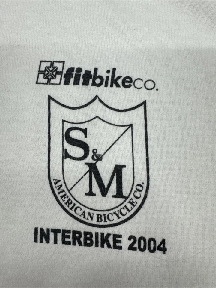 S&M BMX Camiseta Ropa Años 90-00 Media Escuela Carreras Bicicleta De Colección Foto 1 de 4