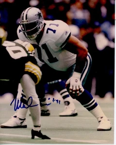MARK TUINEI #71 DALLAS COWBOYS SIGNED AUTO 8" X 10" PHOTO NO COA - Picture 1 of 2