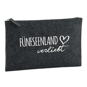 Kulturbeutel Fünfseenland verliebt Geschenkidee Fünfseenland Geschenk Präsent Mi - Bild 1 von 7