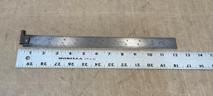 L.S. Starrett 12” No. 303, Regla Rígida, Templada, Regla de Gancho Nº4 EE. UU. - Imagen 1 de 12