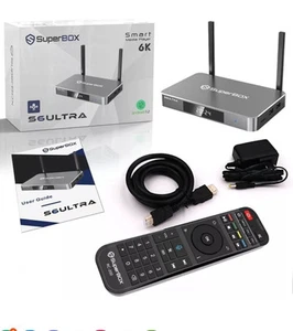 SUPERBOX S6 ULTRA TV BOX Media Player 4GB+128GB Wi-Fi 6 FREE SHIPPING - Picture 1 of 6