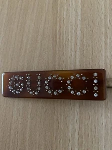 Haarklammer braun mit Strass - Bild 1 von 6