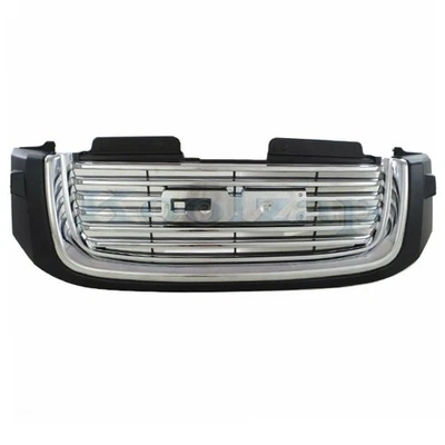 For 02-09 Envoy Front Grille Assembly Black & Chrome with Headlamp Washer Hole Foto 1 de 4