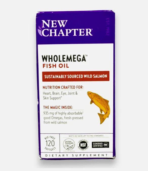 * 新章 Wholemega 鱼油膳食补充剂 - 120 粒软胶囊 - 全新带盒 — 第 1/1 张图片