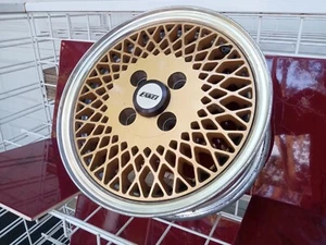 1985 ENKEI NeoClassic 92 Gold Mesh (1) Rim 13"×5.5J +38 Wheel Lug 4×100 Vintage - Picture 1 of 24