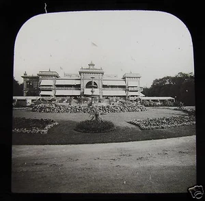 Glass Magic Lantern Slide trädgårdsföreningen C1890 SWEDEN GOTHENBURG - Picture 1 of 2