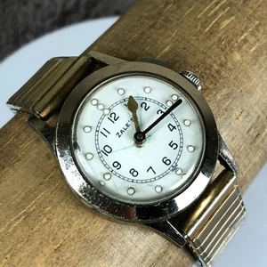 Zale's Women Swiss Made White Dial Expansion 32mm Braille Watch 7 1/4" - Picture 1 of 12