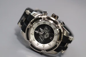 INVICTA Bolt Men 52mm Stainless Steel Steel Black dial VD31 Quartz - Picture 1 of 7