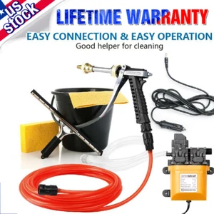 12V 120W Car Electric High Pressure Washer Spray Pumps Cleaner Wash Machine Gun - Picture 1 of 12