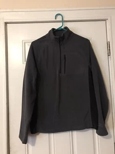 Starter Fleece 1/4 Zip Pullover Small Activewear Grey And Black - Picture 1 of 8