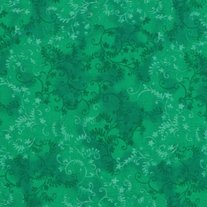 Quilting Patchwork Sewing Fabric Mystic Vine Green 50x55cm FQ - Picture 1 of 1
