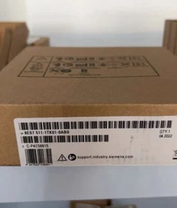 New Siemens 6ES7 511-1TK01-0AB0 6ES7511-1TK01-0AB0 S7-1500T, CPU 1511T-1 PN - Picture 1 of 4