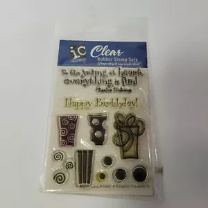 IMPRESSION OBSESSION IO Birthday Young at Heart Candle Gift Dickens Fun Dots - Picture 1 of 3