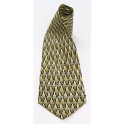 Corbata Croft & Barrow Para Hombres Seda Geométrica Regular Corbata Verde Foto 1 de 3