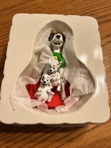 Vintage Disney 101 Dalmatians Grolier Christmas Ornament Dogs NOS - Picture 1 of 5