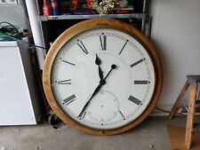 HOWARD MILLER EXTRA LARGE 42"  WOODEN FRAME GALLERIA WALL CLOCK ELECTRIC