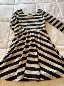 New Girl’s Girls Size 14 Large L Zunie Striped 3/4 Sleeve Spring Easter Dress