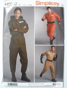 Simplicity 8722 Aviator Ghostbuster Star Wars Resistance Jumpsuit Coveralls - Picture 1 of 2
