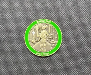 INDY DIVER V2 Version 2 Geocoin Bronze NONTRACKABLE VHTF - Picture 1 of 2
