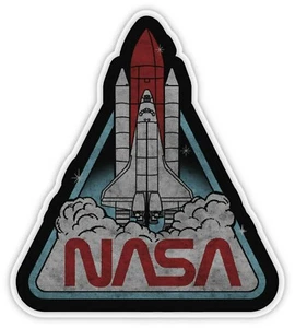 Nasa Vintage Retro Logo Space Ship Vinyl Sticker Decal Car Laptop Window - Picture 1 of 2
