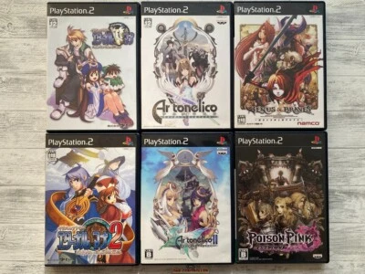 SONY PS2 Eternal Mana 1 2 & Ar Tonelico 1 2 & Venus & Braves & Poison Pink set - Image 1 of 4