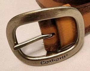 Cinturón de cuero Carhartt para hombre talla grande Nebuck en relieve Western Southwest Country - Imagen 1 de 6