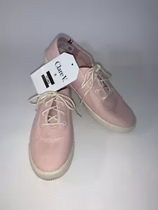 Scarpe basse stringate donna Clare V. X Tom’s in tela rosa •taglia 6,5 *NUOVE CON ETICHETTE - Foto 1 di 12