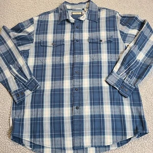 G.H. BASS & CO MENS FLANNEL SHIRT LARGE EXCELLENT CONDITION 👌 - Picture 1 of 7