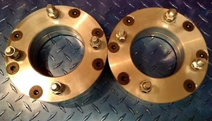5x5.5 / 5x139.7 to 4x156 US Wheel Adapters 12x1.5 stud 2 in thick 108mm bore x2 - Picture 1 of 4