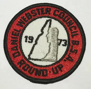 PATCH OLD MAN OF MOUNTAIN NH NEW HAMPSHIRE 1973 BSA BOY SCOUTS GREAT STONE FACE - Picture 1 of 2