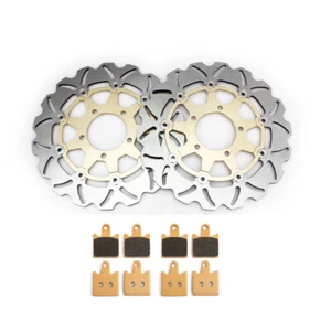 For KAWASAKI ZZR 1400 / ABS 2006-2019 ZX14R / ABS 06-19 Front Brake Discs Pads - Picture 1 of 8