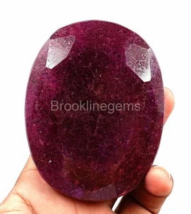 Natural EGL Certified 2100-2200Ct African Red Ruby Oval Cut Huge Loose Gemstone - Picture 1 of 8