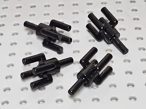 Lego Bar 1-4 con perno prisionero, tapa de palmera / linterna [2566] negro x4 - Imagen 1 de 9