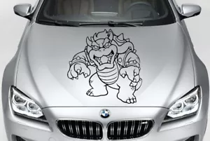 BOWSER MARIO BROS VINYL DECAL HOOD CAR TRUCK - Bild 1 von 1
