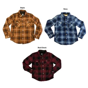 Weatherproof Youth Boy's Sherpa Lined Fleece Long Sleeve Button Up Shirt Jacket - Picture 1 of 6