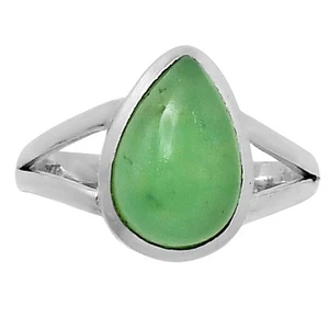 Premium Chrysoprase - Australia 925 Sterling Silver Ring s.7 Jewelry R-1005 - Picture 1 of 5
