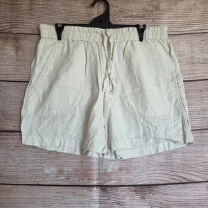 Country Road French Linen Shorts ~ Size 14 Women's ~ Elastic Waist - Picture 1 of 9