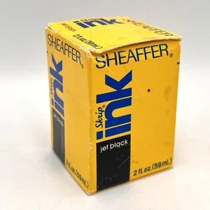 SHEAFFER SKRIP Jet Black ORIGINAL FOUNTAIN PEN INK 2oz BOTTLE - Picture 1 of 6