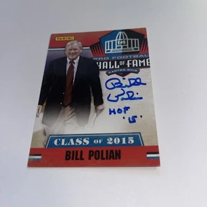 Bill Polian signed Trading Card handsigniert Pro Football Hall Of Fame Panini - Bild 1 von 1