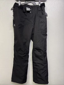 Salomon Snow Pants Snowboarding Ski Pant Size Small Black #Y4B - Picture 1 of 3