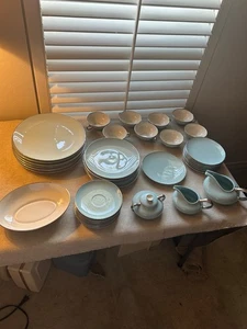 Franciscan Dawn Aqua Plates 42 pc. GMB Vtg - Picture 1 of 10