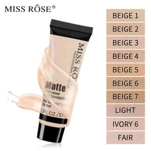 Matte Wear Full Coverage Brighten Liquid Foundation Concealer Makeup Fast Base - Picture 1 of 17