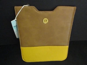 Brown/Mustard Yellow iPad Tablet Sleeve by Mud Pie, 9"-10", NWT - Picture 1 of 3