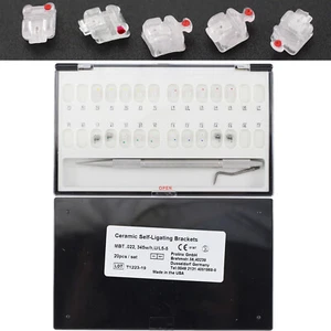 Brackets de ortodoncia dental brackets autoligables transparentes cerámica MBT 0.022 Damon C - Imagen 1 de 12
