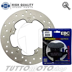 KIT DISCO FRENO POSTERIORE + PASTIGLIE EBC PIAGGIO BEVERLY 400 2006 - 2007 - Foto 1 di 4