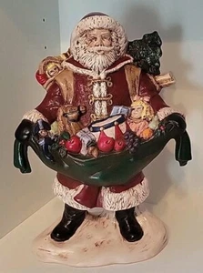 De Colección Viejo Mundo Papá Noel Regalos Navidad Aficionado Firmado Pintado a Mano Cerámica LEER  - Imagen 1 de 15